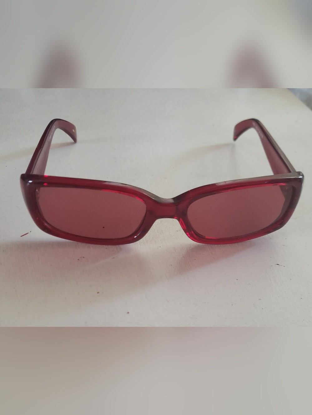 Tommy Hilfiger Transluscent Red Women’s Slim Frame Sunglasses